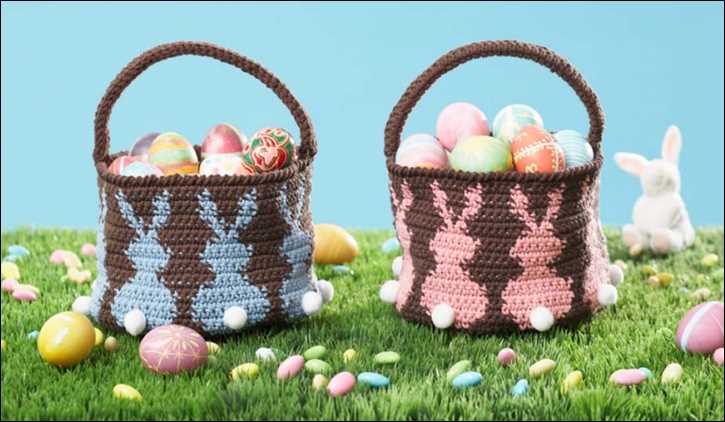 Knitting pattern for easter basket