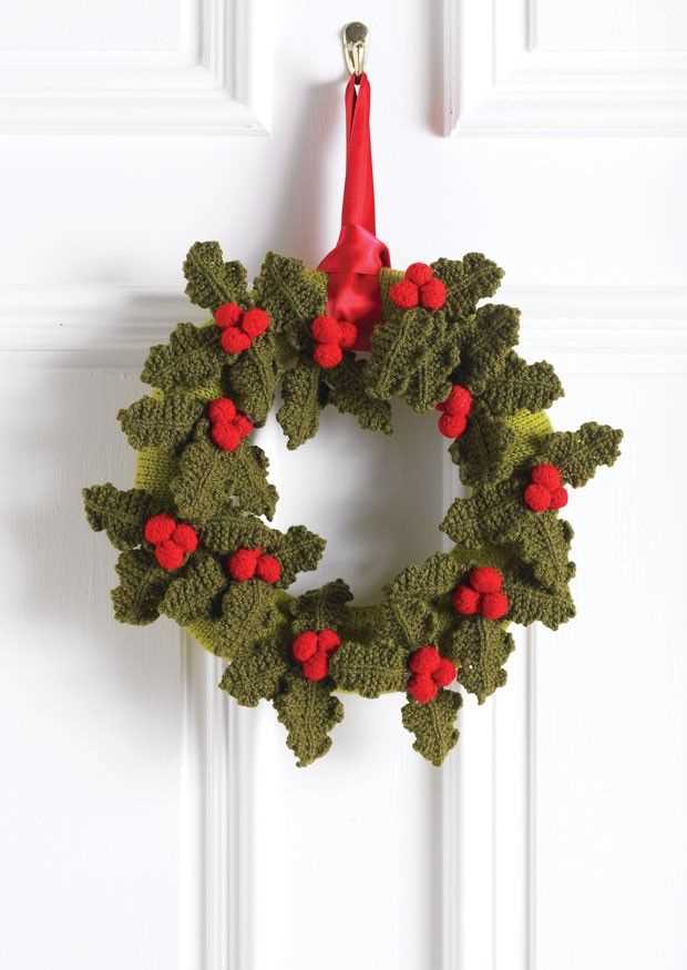 Knitting patterns for christmas wreaths