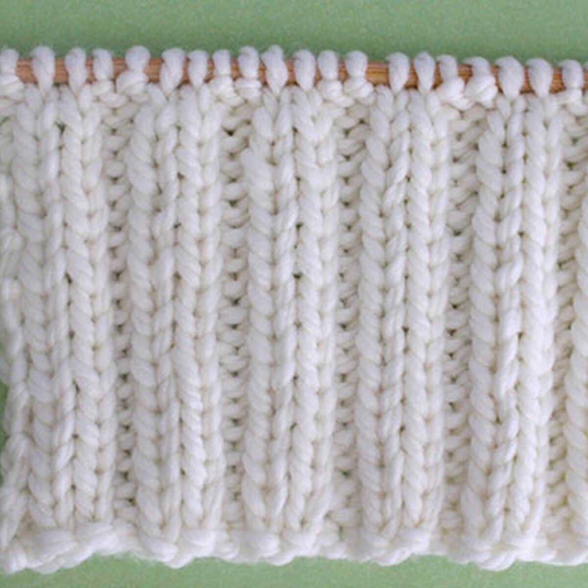 Knitting ribbing stitch patterns