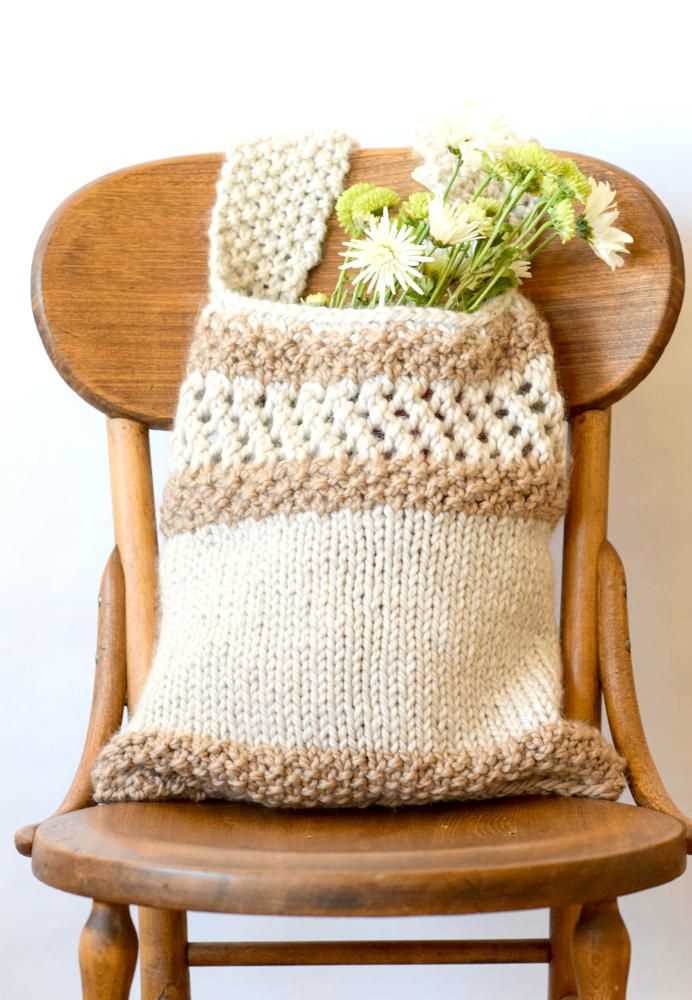 Knitting tote pattern