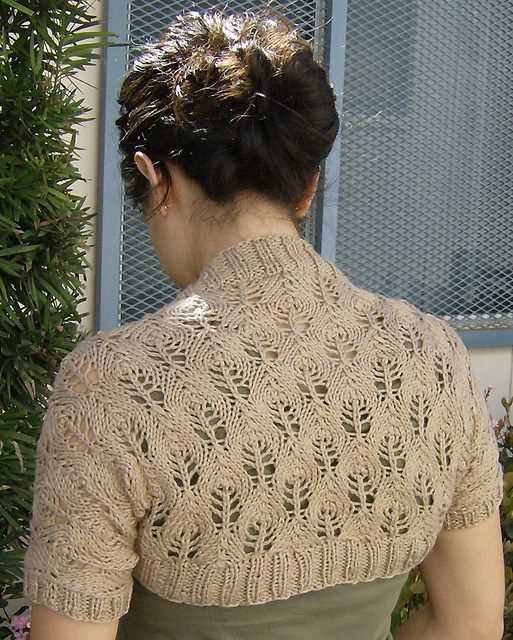 Free knitted shrug pattern