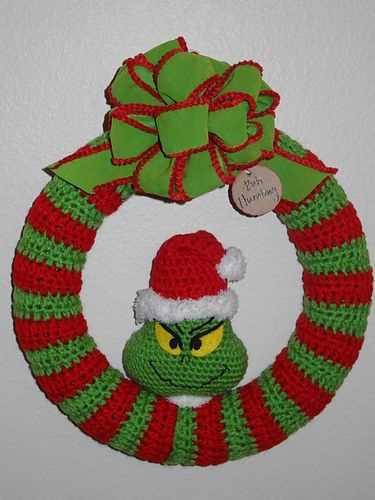 Knit christmas wreath patterns