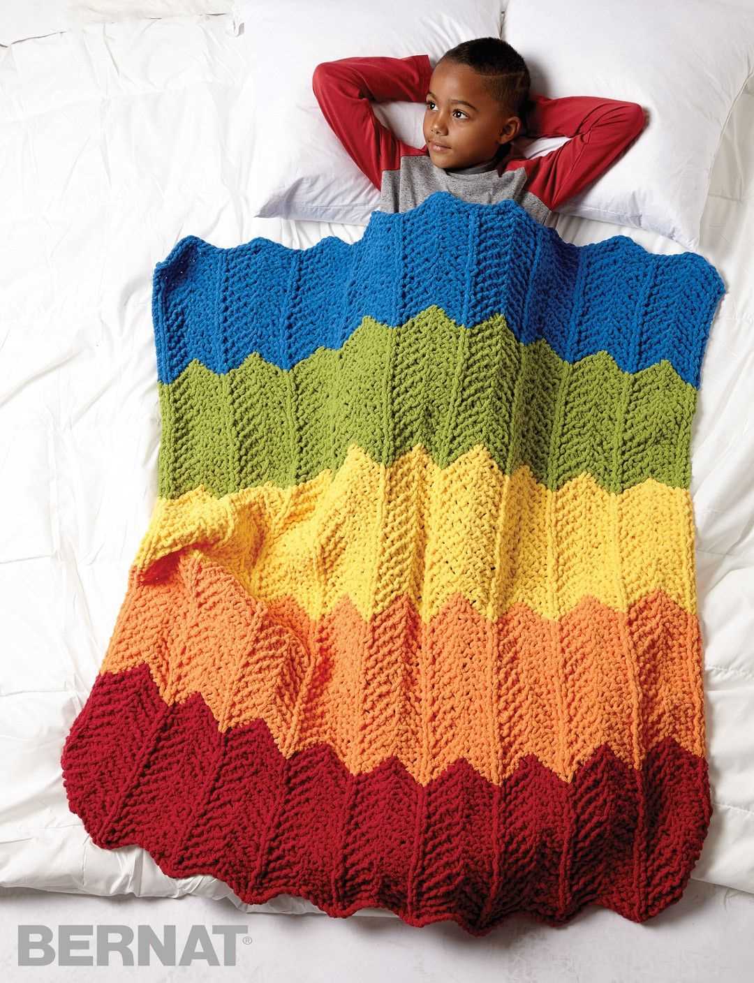 Free bernat blanket knitting patterns