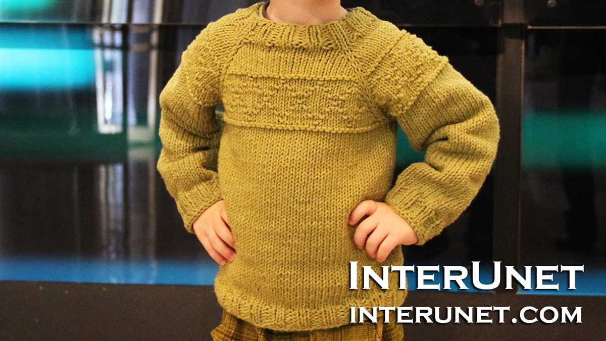 Toddler knit sweater pattern