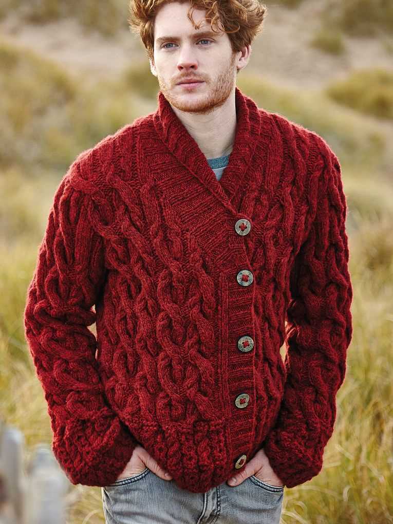 Men's cardigan knitting pattern