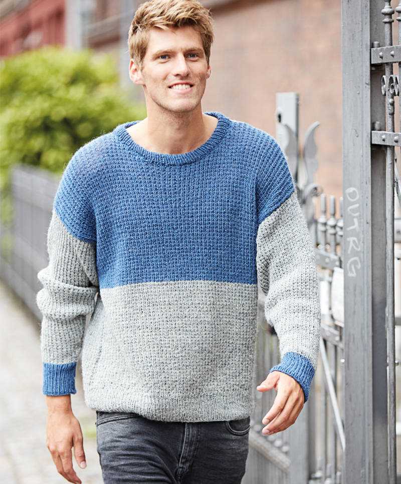 Basic mens sweater knitting pattern