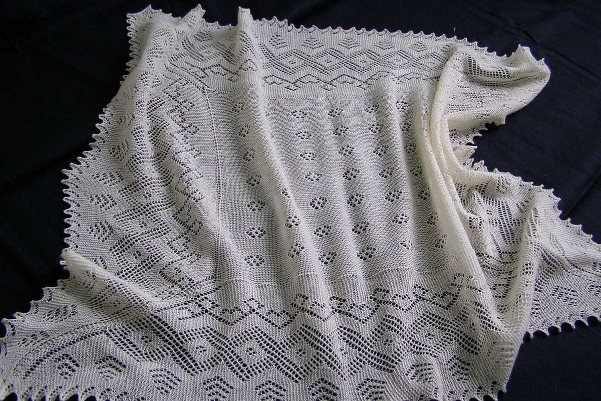 Lace blanket knitting pattern