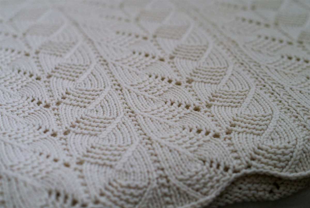 Lace blanket knitting pattern