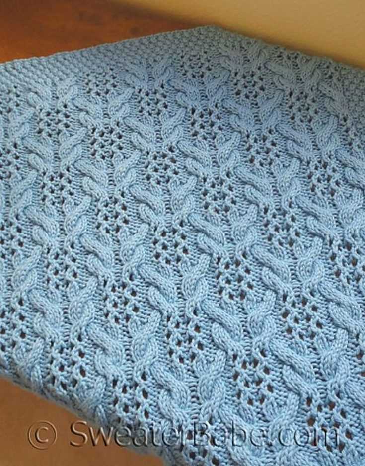 Lace blanket knitting pattern