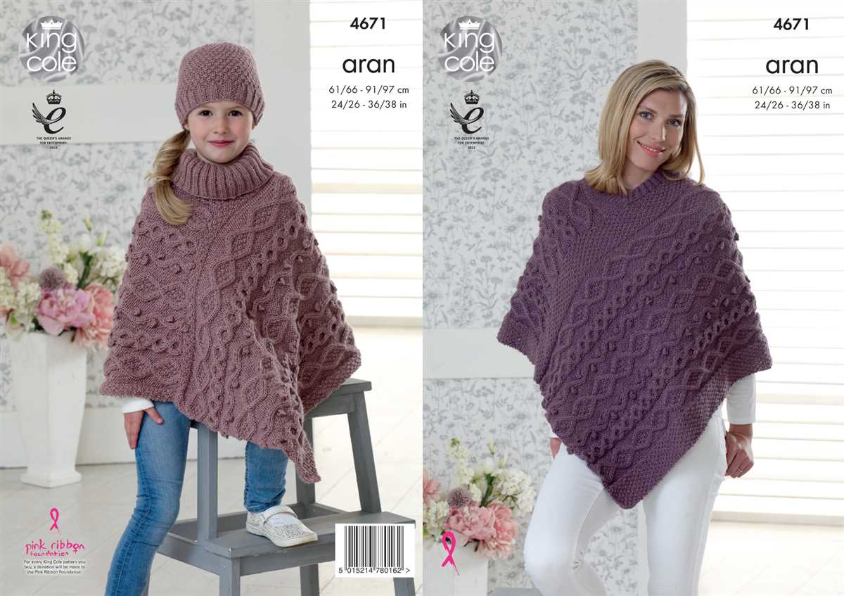 Ladies cape knitting pattern