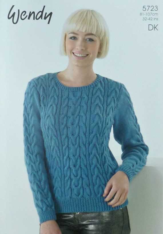 Ladies slouchy jumper knitting pattern