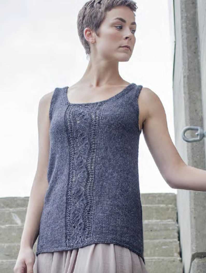 Ladies tank top knitting pattern free