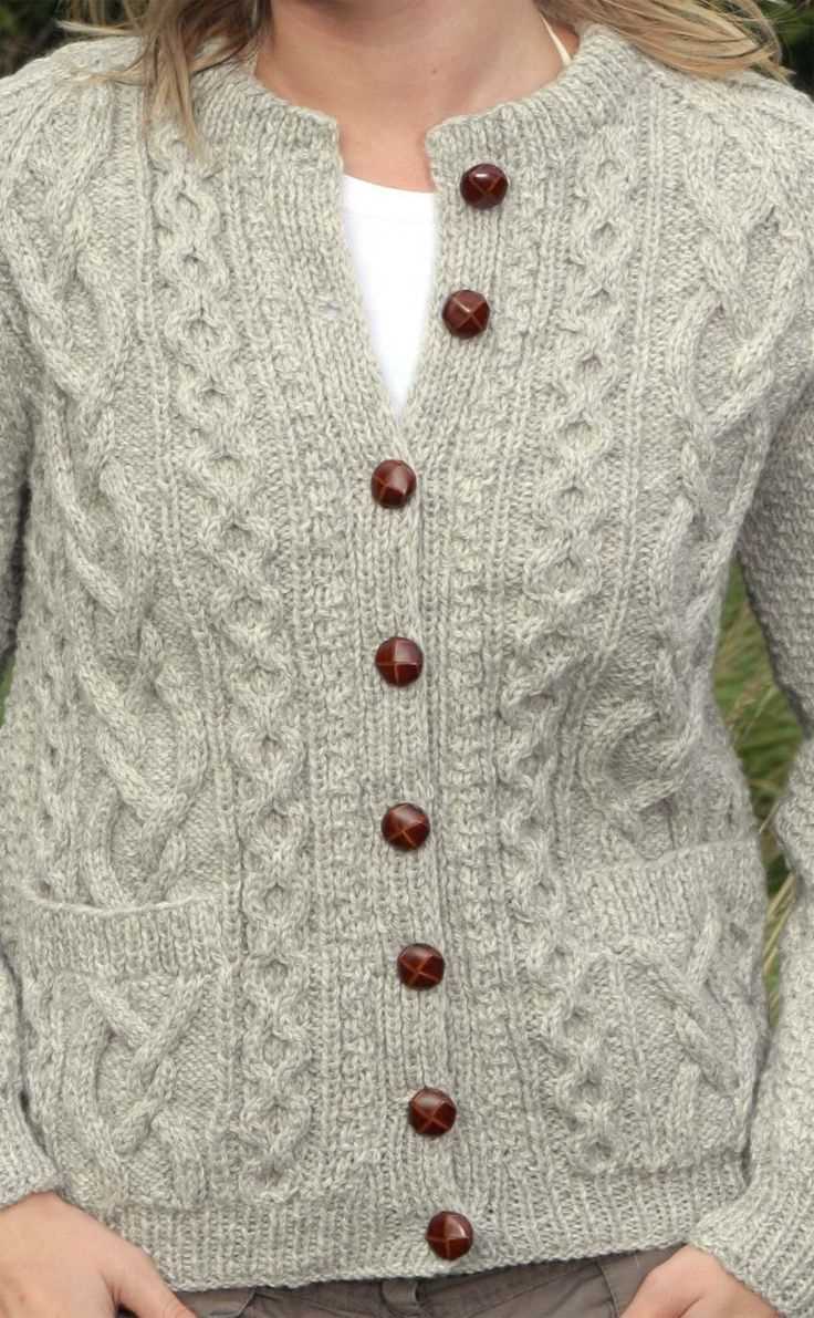 Ladies aran cardigan knitting patterns