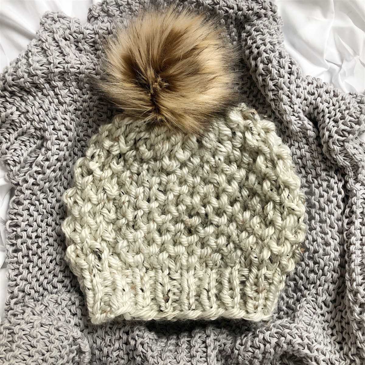 Simple knit beanie pattern