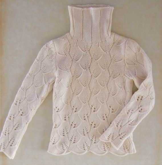 Leaf sweater knitting pattern