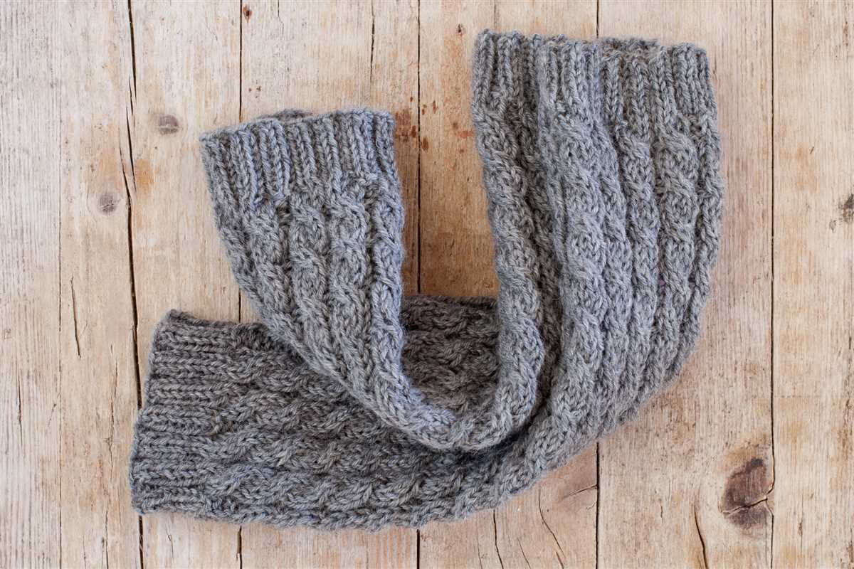 Leg warmer knitting pattern free