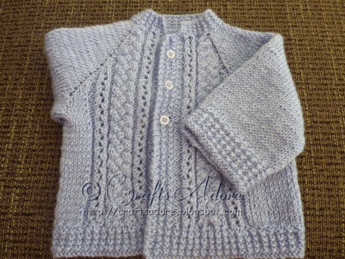 Free knitting patterns for baby boy cardigans