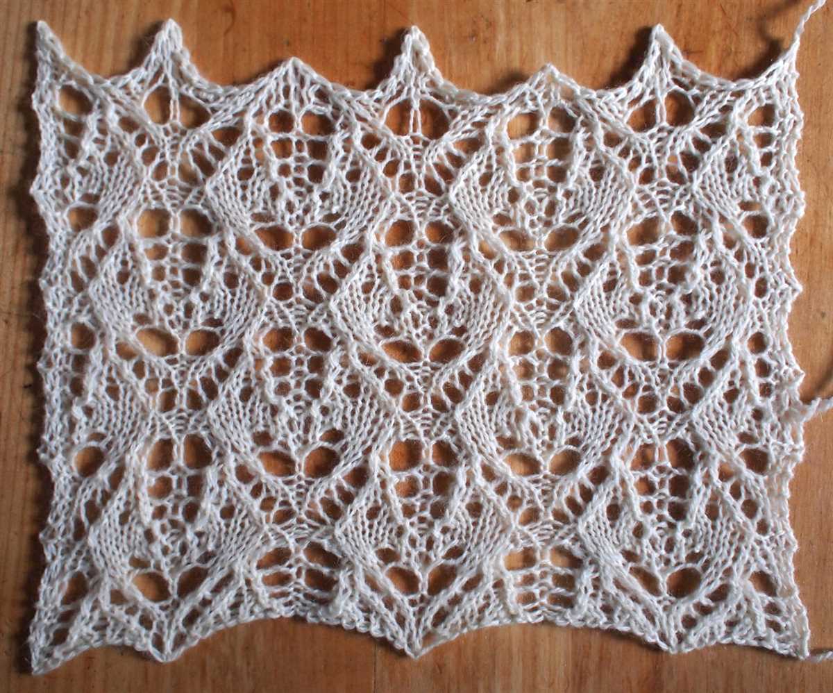 Ivy lace knitting pattern