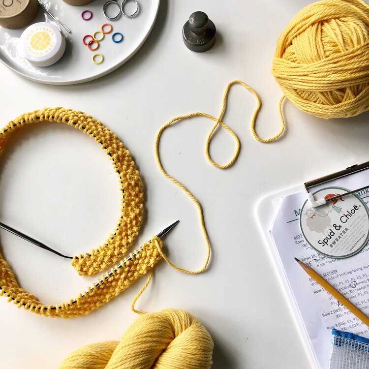 How to convert circular knitting pattern to flat