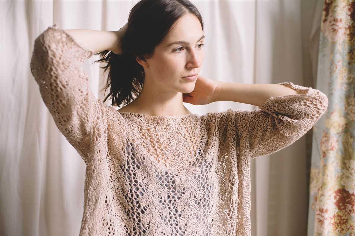 Linen sweater knitting pattern