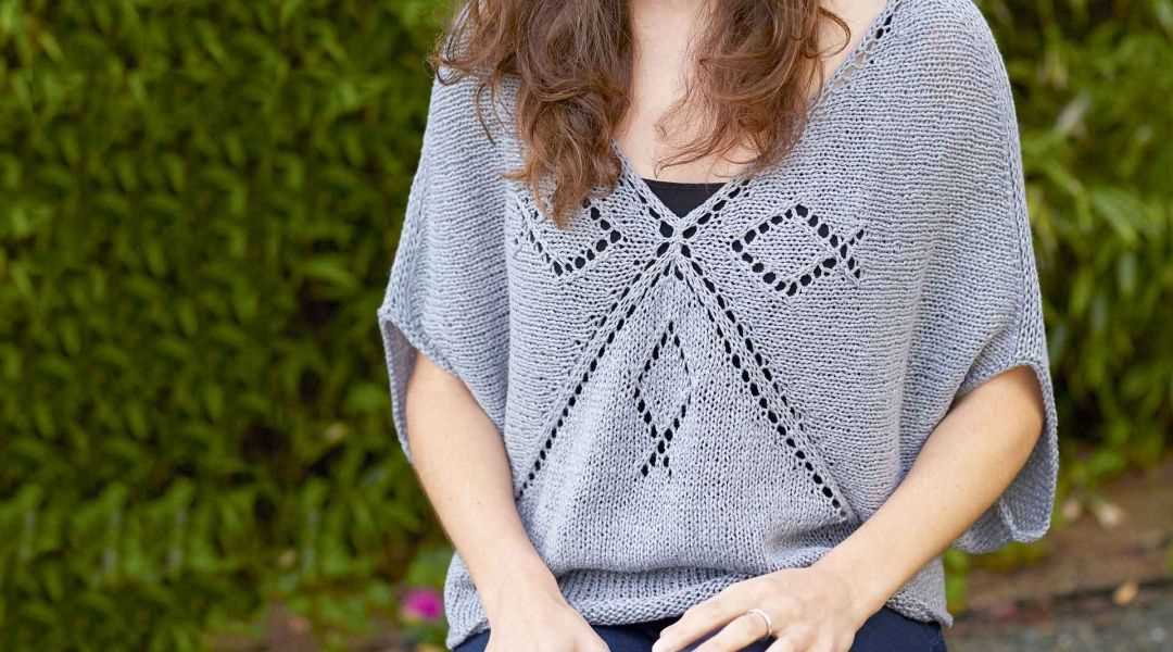 Linen sweater knitting pattern