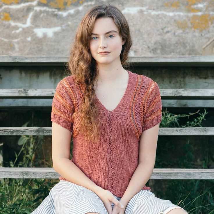 Linen sweater knitting pattern