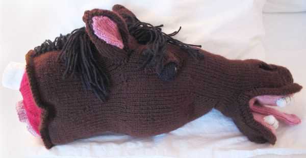 Lion hand puppet knitting pattern