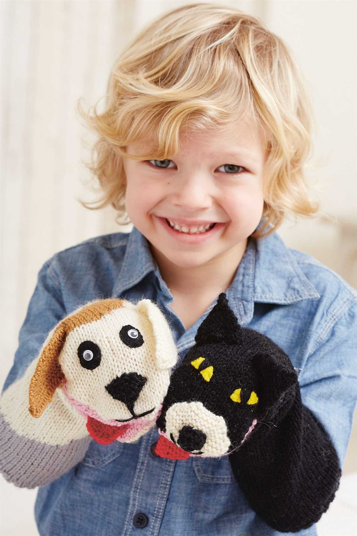 Lion hand puppet knitting pattern