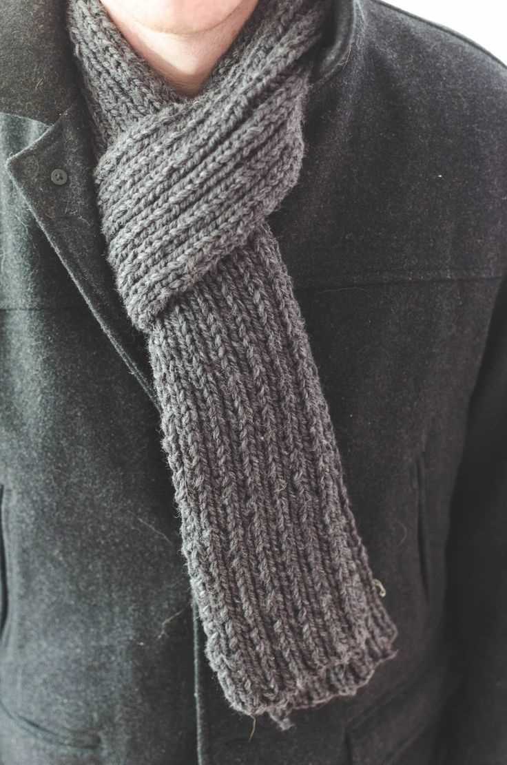 Simple mens scarf knitting pattern