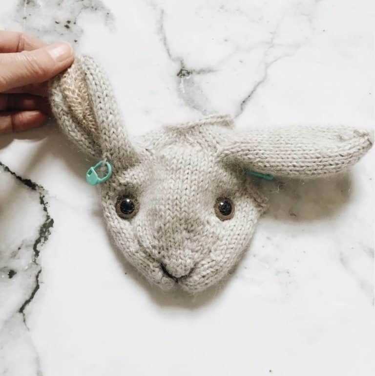 Easter bunny knitting pattern by claire garland