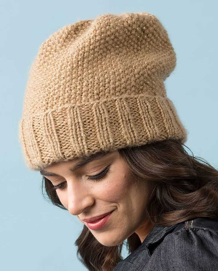 Easy knit slouchy hat pattern