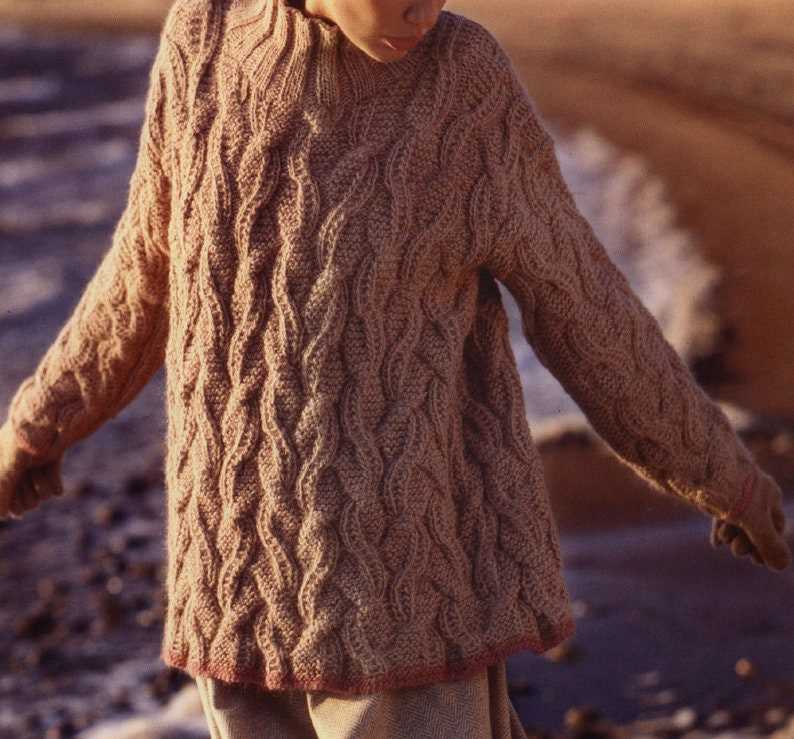 Fisherman knit cardigan pattern