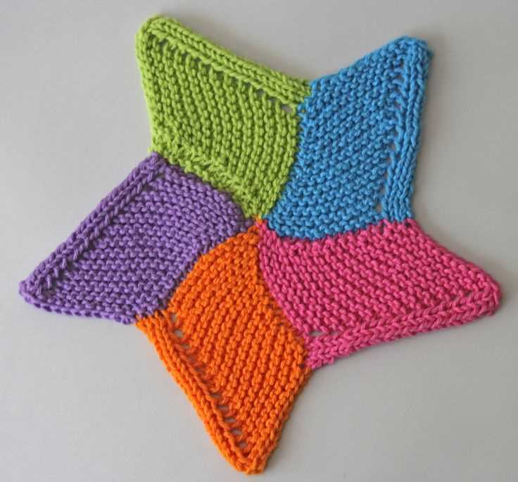 Starfish dishcloth knit pattern