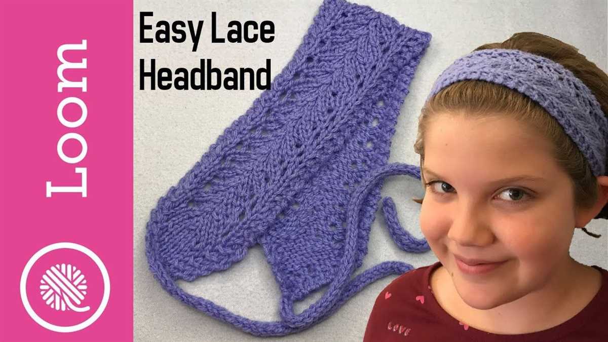 Loom knit ear warmer pattern