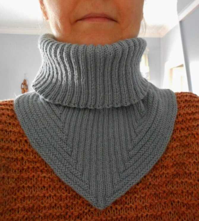 Loom knit cowl neck scarf pattern