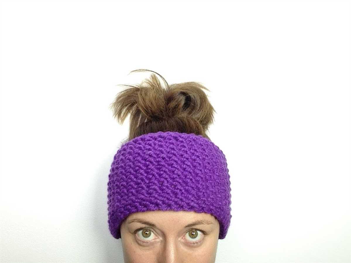 Loom knit ear warmer pattern