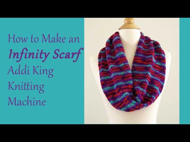 Loom knit infinity scarf pattern