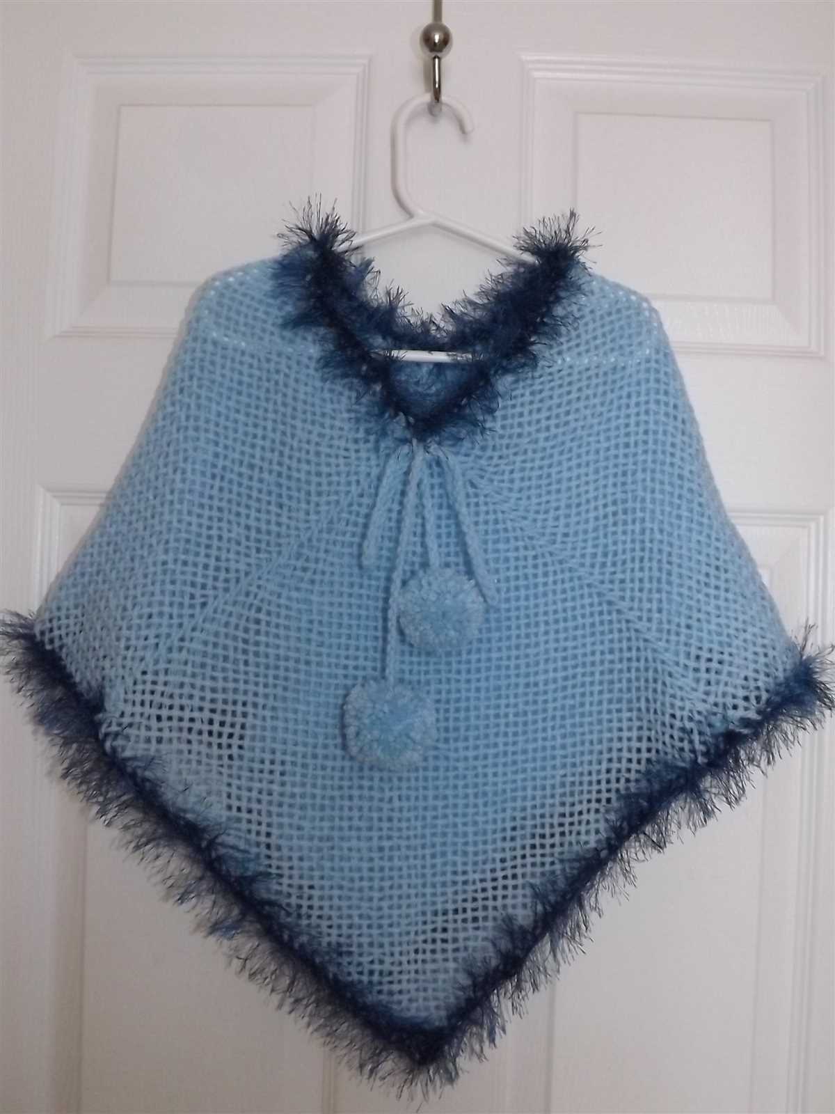 Loom knit poncho pattern