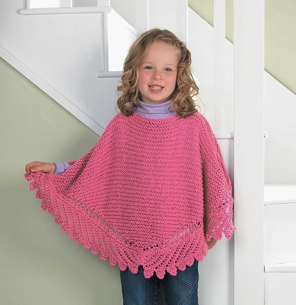 Loom knit poncho pattern