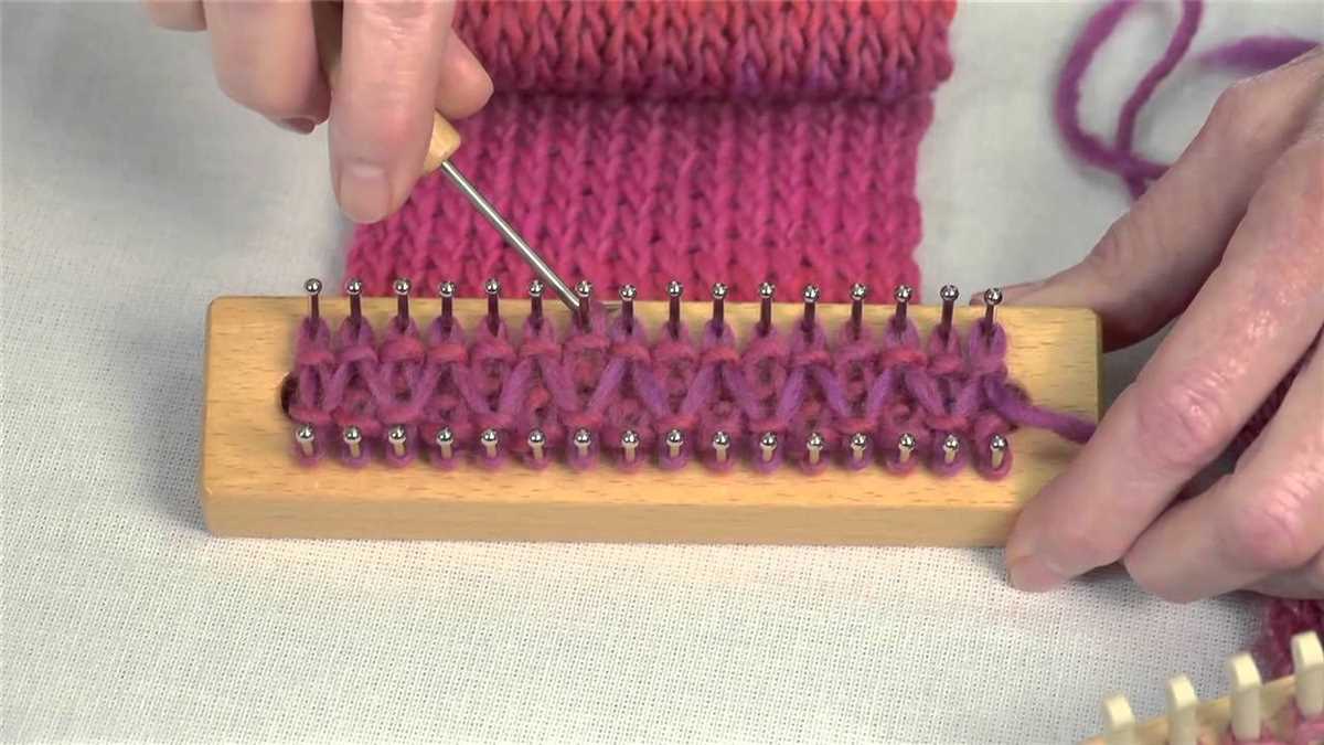 Loom knitting patterns videos