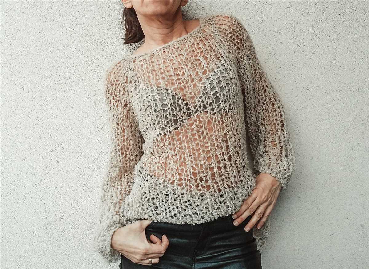 Loose knit sweater pattern free