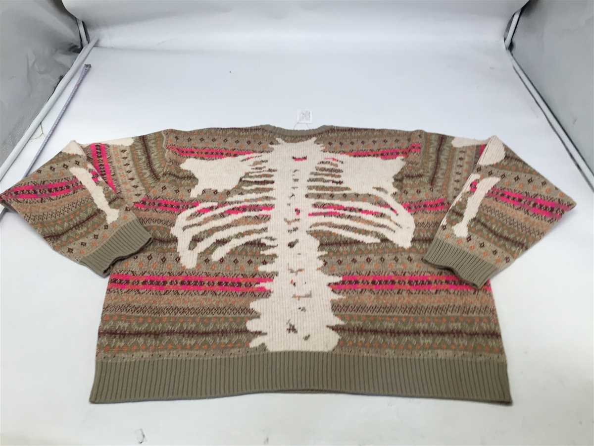 Skeleton knit sweater pattern