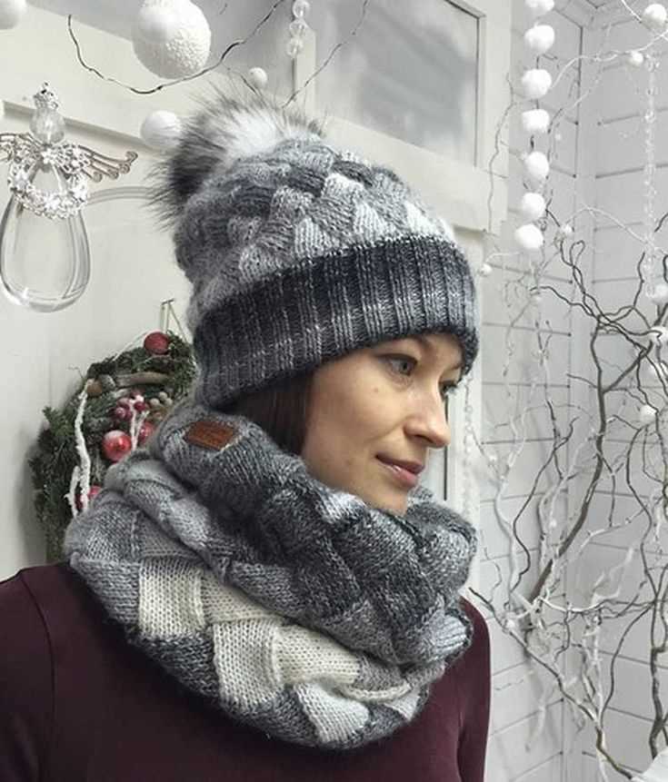 Knitted hat and scarf patterns