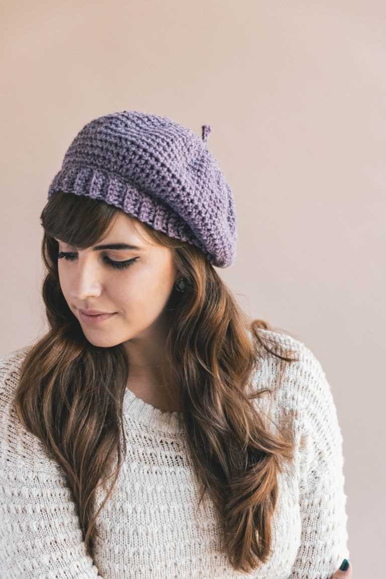 Easy knitted beret pattern