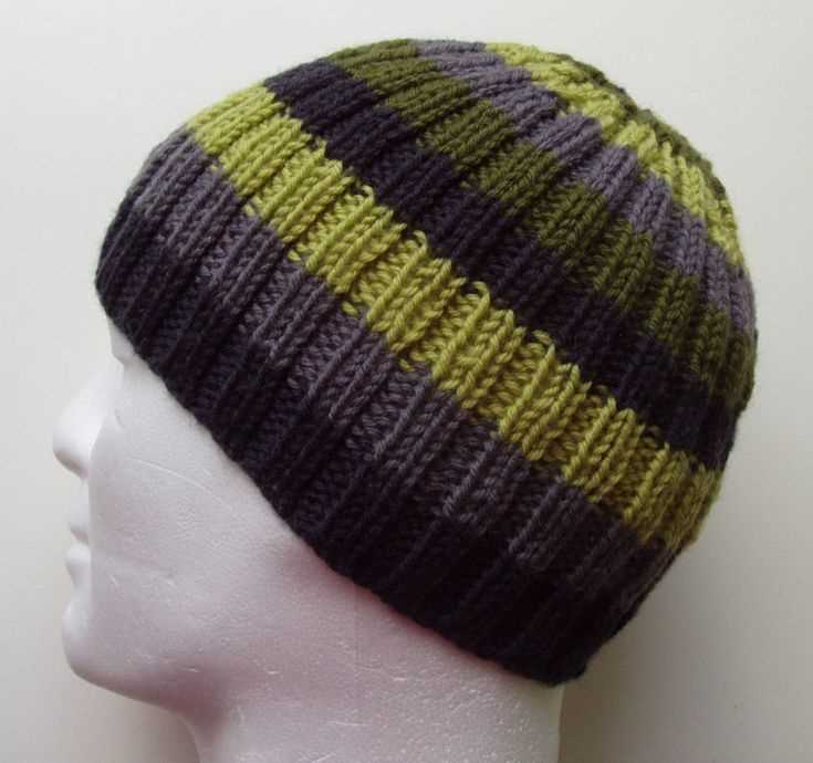 Ribbed beanie knitting pattern free