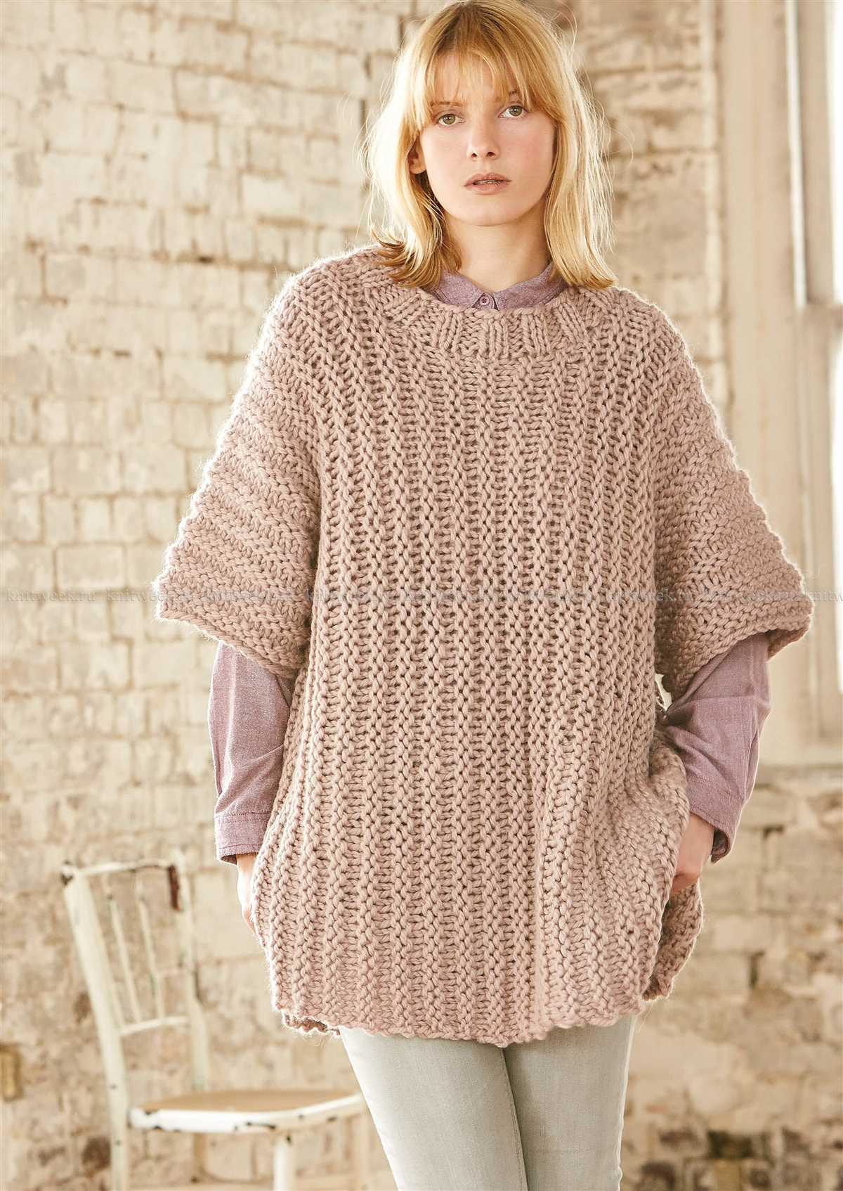 Oversize knitting pattern