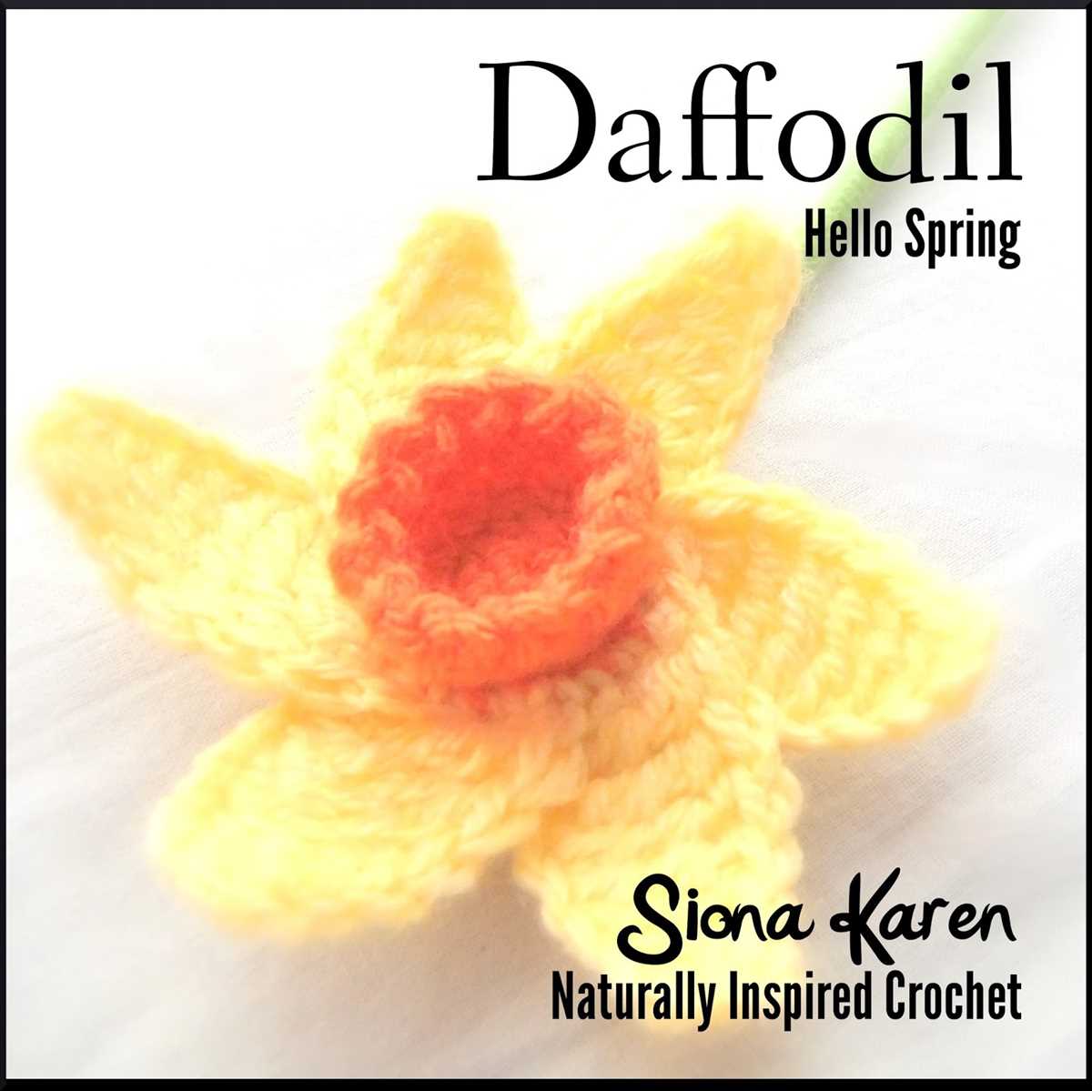 Knit daffodil pattern