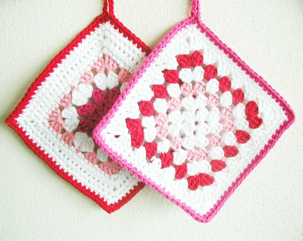 Pot holder knitting pattern beginners