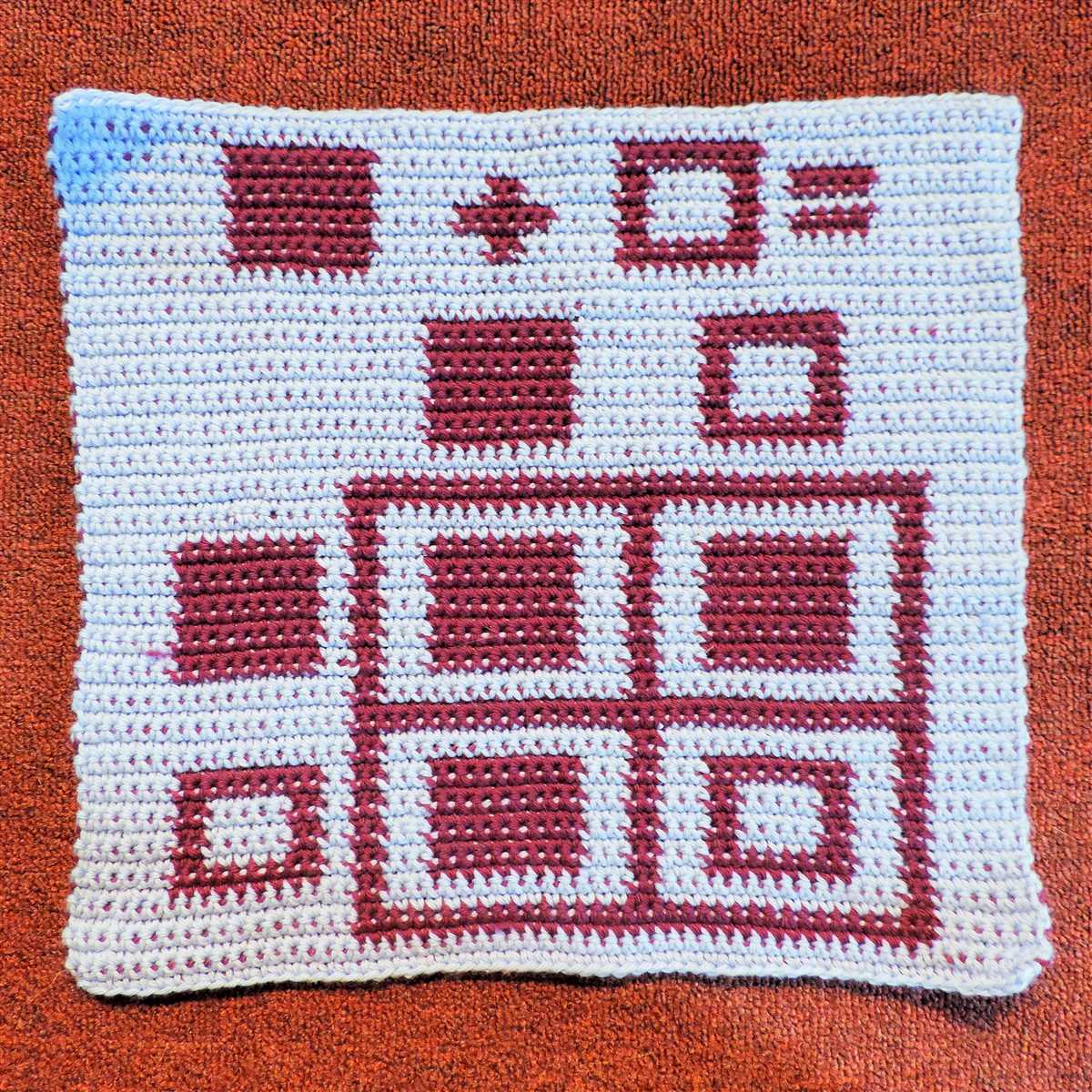 Magic squares knitting pattern