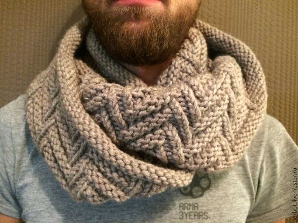 Male snood knitting pattern